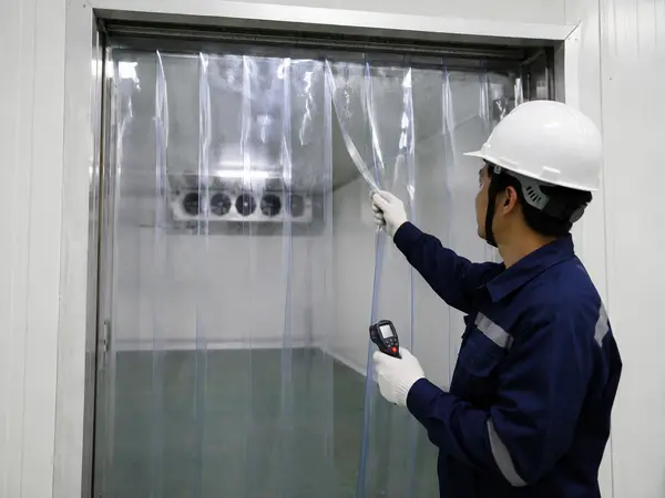 Kiểm tra màn PVC ngăn lạnh sau lắp đặt