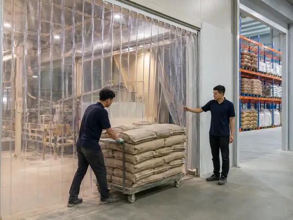 Kiểm tra vận hành màn pvc ngăn bụi tiết kiệm điện