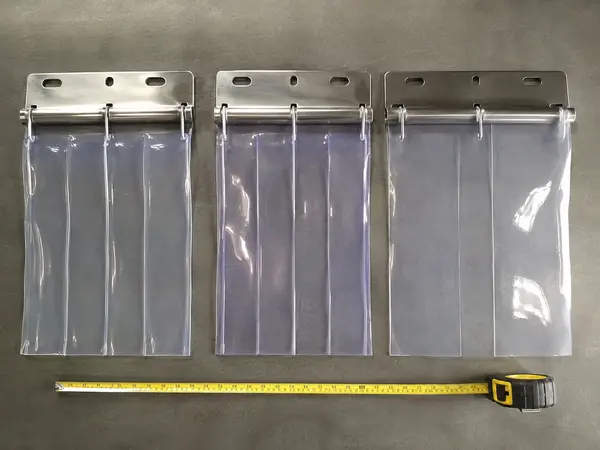 Mẫu rèm nhựa PVC trong suốt và phụ kiện