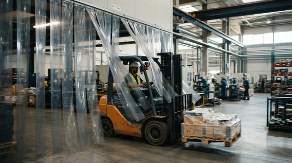 5 lợi ích vượt trội của rèm nhựa PVC trong suốt cho nhà máy