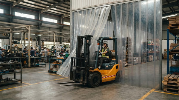 Lợi ích vượt trội của rèm nhựa PVC ngăn bụi trong sản xuất