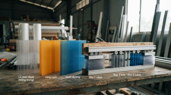 Phân Loại Màn Nhựa PVC Kéo Xếp Phổ Biến Hiện Nay