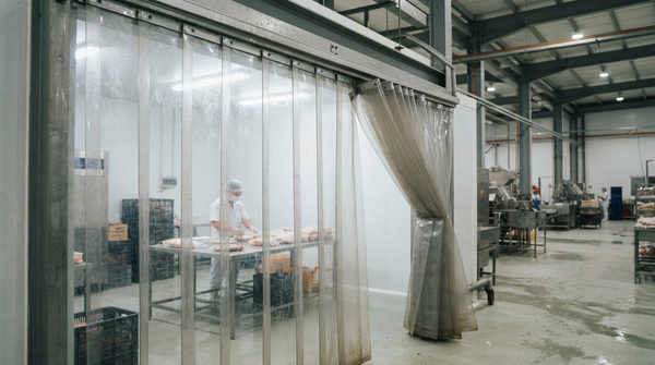 Ưu điểm nổi bật của rèm nhựa PVC kéo xếp nguyên tấm