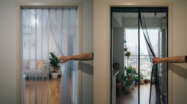 Các loại rèm nam châm tự đóng phổ biến trên thị trường