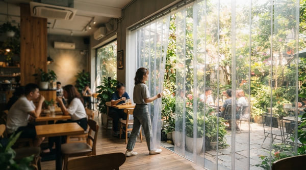 Lợi ích vượt trội khi sử dụng rèm nhựa PVC ngăn nhiệt điều hòa