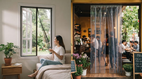 Phân loại các loại rèm chống muỗi nam châm phổ biến trên thị trường